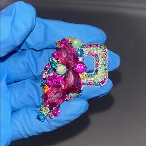 Colorful Crystal Brooch